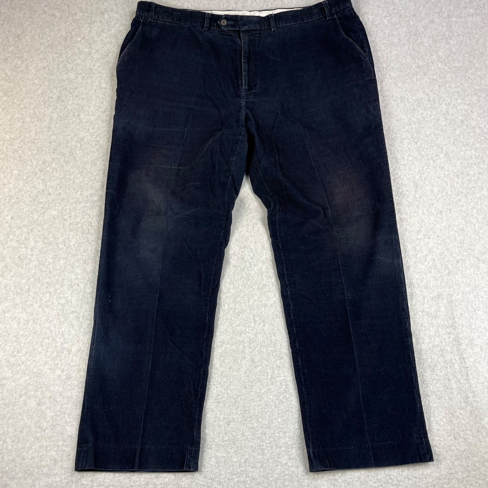 Lauren Ralph Lauren Corduroy Pants Mens 42x32 (Fits 42x31) Dark Blue Classic